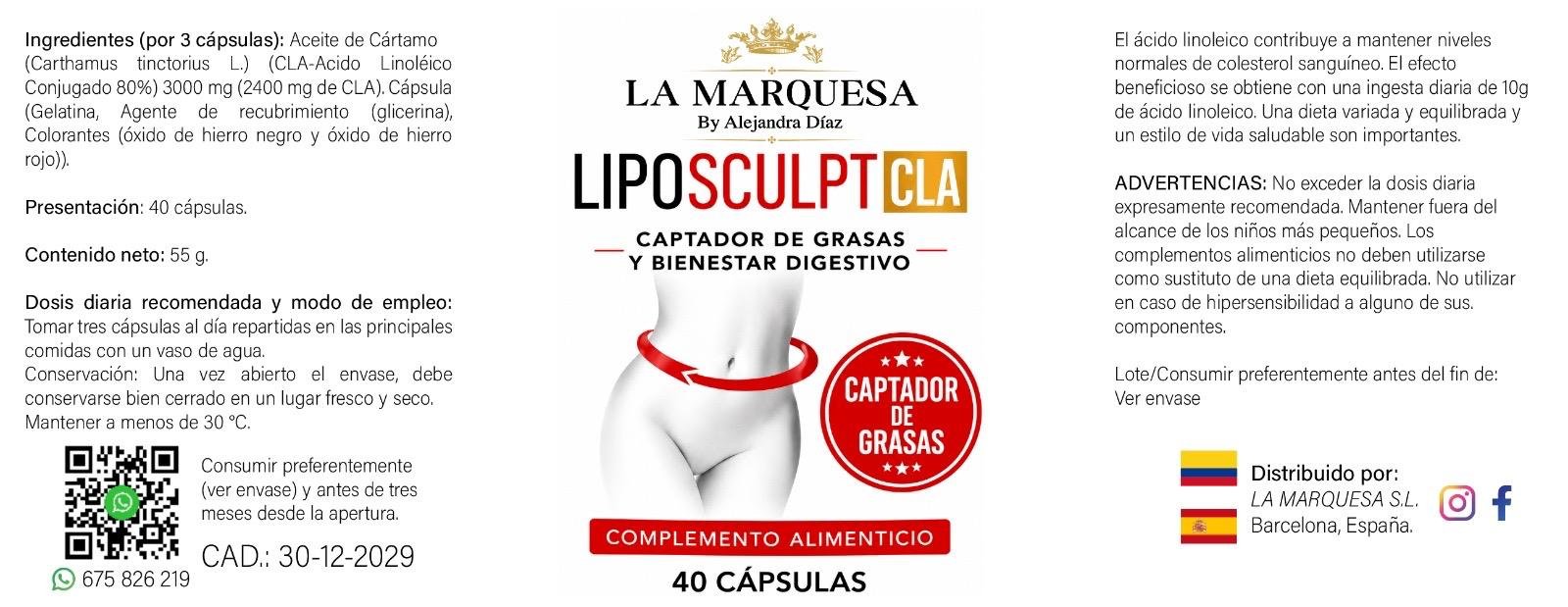 LipoSculpt CLA – Captador de Grasas y Bienestar Digestivo